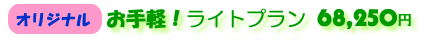 �I���W�i���@�E�@���C�g�v�����@68,250�~�i�ō��j